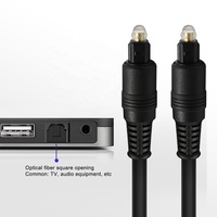 Câble audio numérique TV personnalisé 1m 2m 3m Connecteur doré Fibre optique Toslink OD 4.0mm