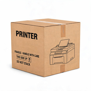 Boîte d'expédition en carton ondulé imperméable <span class=keywords><strong>noire</strong></span> imprimée sur mesure pour appareils électroménagers - Product Image 2