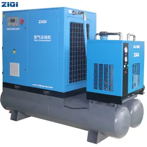 Best Selling 22KW 4-in-1 industrial Silent combined variable speed driven rotary VFD screw Air Compressors for laser machine