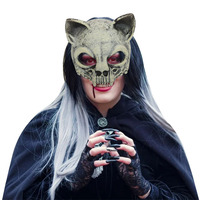 Nouveau Masque de Crâne en Os de Mouton 3D en PU, Taille Unique, Modèle Chinois, pour Halloween, Cosplay, Mascarade, Fête de Carnaval, Accessoire Transfrontalier