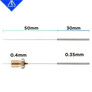 Mlellow 10pcs imprimante <span class=keywords><strong>3D</strong></span> 0.35mm buse nettoyage aiguille perceuse convient pour MK7 / MK8 / <span class=keywords><strong>V6</strong></span> / Volcano <span class=keywords><strong>3D</strong></span> imprimantes pièces <span class=keywords><strong>Hotend</strong></span> - Product Image 6