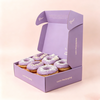 Boîtes d'emballage pour brownies, desserts sucrés, papier alimentaire, emballage pour biscuits, boîtes personnalisées imprimées pour mini-pâtisseries, desserts, pâtisseries, beignets