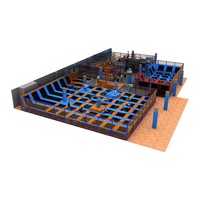 Terrain de jeu intérieur de saut de lit de trampoline de fitness personnalisé Ninja Warrior parcours d'obstacles pour enfants