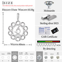Bijoux Hiphop de luxe en argent Sterling 925 VVS Moissanite, diamant glacé, Microscope à DNA, collier pendentif, nouvel arrivage