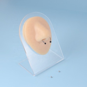 Unisex Stainless Steel Magnetic <strong>Nose</strong> <strong>Ring</strong> Gold Plated Fake Piercing with Cone <strong>Balls</strong> Reusable Wedding Fashion Jewelry - Product Image 6