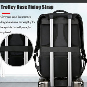 Sac à dos d'affaires personnalisé avec logo, avec port de charge USB, grande capacité, imperméable, pour voyage et extérieur - Product Image 6