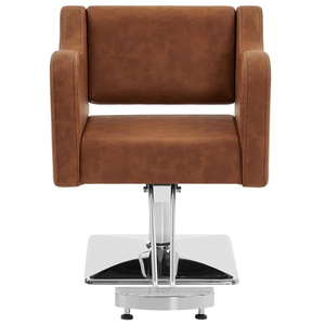 Sillón <span class=keywords><strong>de</strong></span> <span class=keywords><strong>Peluquería</strong></span> Moderno Marrón con Reposapiés para Salón <span class=keywords><strong>de</strong></span> Belleza - Product Image 2