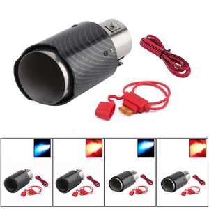 Silenciador <span class=keywords><strong>de</strong></span> <span class=keywords><strong>escape</strong></span> <span class=keywords><strong>de</strong></span> coche <span class=keywords><strong>de</strong></span> fibra <span class=keywords><strong>de</strong></span> carbono Universal, luces <span class=keywords><strong>LED</strong></span> coloridas, punta <span class=keywords><strong>de</strong></span> <span class=keywords><strong>escape</strong></span> iluminada automática <span class=keywords><strong>para</strong></span> escupir llama <span class=keywords><strong>para</strong></span> coches BMW - Product Image 1