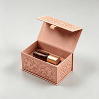 Boîte d'emballage de luxe personnalisée pour flacon de parfum ou d'huile essentielle 10 ml, boîte d'emballage vide économique avec insert