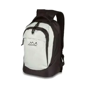 Blanco y Negro espalda acolchada deportes mochila