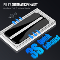 Kit d'installation facile personnalisé, protection anti-lumière bleue, verre trempé, protecteurs d'écran anti-lumière bleue pour téléphone portable