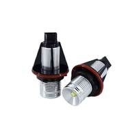 Feux antibrouillard LED haute puissance pour voiture, Angel Eyes DRL 5W 12V 6000K pour E39 E60