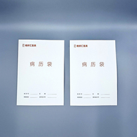 Type de produit Classeur patient personnalisé avec feuille d'or, logo de l'hôpital et revêtement UV, sac d'hôpital en carton papier offset de fantaisie