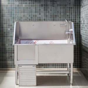 Luxe <span class=keywords><strong>En</strong></span> Acier Inoxydable Pet Spa Baignoire Durable Vétérinaire Instrument Chat Chien Toilettage Sèche Chien Bain Salle De Bains Pet Nettoyage - Product Image 5