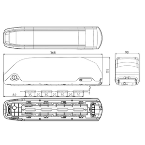   Batterie de vélo électrique S1 48V 52V 17.5Ah Big Hailong 52 volts BBSHD pour vélo électrique Biktrix Batterie Li-ion - Product Image 6