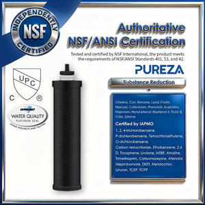 Pureza <b>Water</b> <b>Filter</b> Cartridges BB9-2 2 Black 2 White <b>Portable</b> Outdoor Purification Food Grade Replacement <b>Filters</b> - Product Image 3