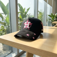 Casquette de baseball 5 panneaux personnalisée de haute qualité avec logo brodé 3D, visière incurvée en daim et doublure en satin, casquette de sport en daim