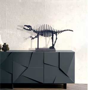 Dinosaure Noir Aluminium Coulé 3D Puzzle DIY Craft Kit pour Adultes-Cool Dinosaure Squelette Modèle Halloween Portable Vente Chaude - Product Image 4