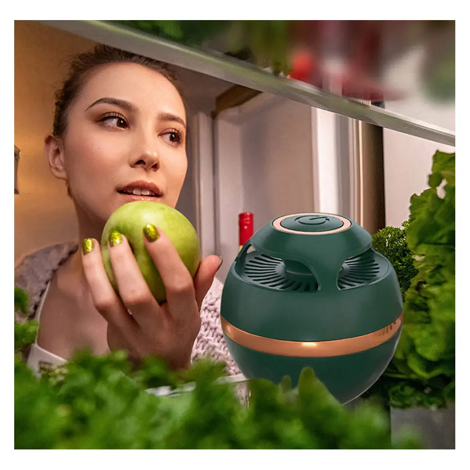食品を新鮮な空気清浄機に保つUSBミニ冷蔵庫脱臭剤煙の臭いを取り除く冷蔵庫の臭い吸収剤
