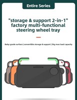 Plateau de volant de voiture multifonctionnel : support pour tablette, ordinateur portable, assiette, et porte-gobelet – Spécialement modifié