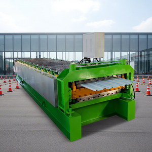 Máquina de Conformación de Rollos de Lámina de Zinc Galvanizado Premium <span class=keywords><strong>para</strong></span> Tejas de Acero de Doble Capa con Control PLC y Engranajes y Rodamientos - Product Image 1