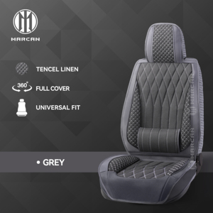 Marcan Custom Look Marcan Élégant Treillis de Diamants Style Automobile Amélioration Complète du Siège en Lin Multi-Couleurs - Product Image 1