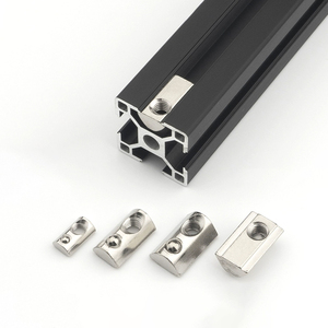 Hồ Sơ đùn nhôm công nghiệp nhẹ 4040 t-slot Bạc và đen <span class=keywords><strong>anodized</strong></span> cung cấp dịch vụ xử lý bổ sung - Product Image 6