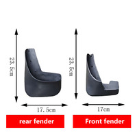 Convient pour Peugeot 307 01-14 Garde-boue et garde-boue en cuir Pièces de modification de voiture