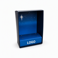 Boîte à fentes en carton ondulé kraft de luxe avec logo personnalisé, emballage cadeau en papier pliable écologique, boîte d'expédition OEM