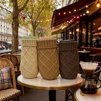 Housse de bouteille d'eau chaude en tricot diamanté, très résistante à la chaleur, accessoire chauffe-mains pour la maison en hiver