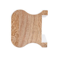 Rampe d'escalier en bois Hechang sur mesure, moderne, blanche, apprêtée, durable et écologique, longueur 3,9 m, pour escaliers d'hôtel et plinthes
