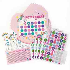 Set de Regalo Interactivo Personalizado para Niñas, Corona de Recompensa, Unicornio, Princesa, Adhesivos Reutilizables, Tabla de Entrenamiento para Ir al Baño para Niñas de 4 a 6 Años - Product Image 4