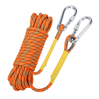 Corde de sauvetage en rappel de sécurité tressée 48 haute résistance 8mm/10mm/10.5mm/12mm corde d'escalade d'arbre statique