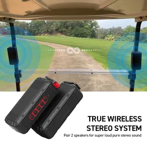 Gsou baru V3-M 16W Mini magnetik tahan air Golf Cart Bluetooth Speaker untuk Golf Cart Caddy