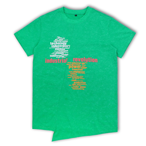 Camiseta <span class=keywords><strong>de</strong></span> Diseño Irregular con Logotipo Personalizado, 100% Algodón, Color Verde, para Hombre, Talla Grande, Lisa, al por Mayor, <span class=keywords><strong>de</strong></span> Manga Corta, Estampada - Product Image 1
