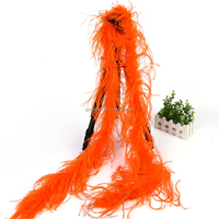 Boa en plumes d'autruche longues et moelleuses à 2 plis, teinture naturelle, pour robes de mariée, fêtes, carnaval, artisanat, décoration, directement de l'usine