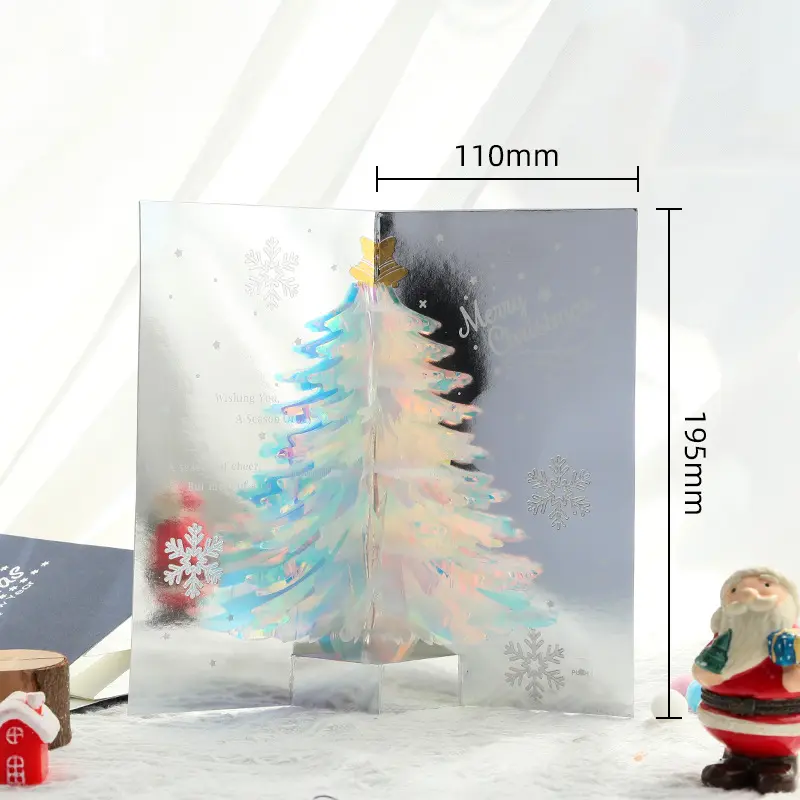 High technology own music logo christmas cards paperboard printing musical greeting cards for promotional