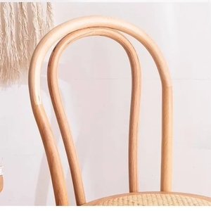 Silla de comedor con respaldo alto doblado de ratán de madera maciza, <span class=keywords><strong>muebles</strong></span> de restaurante de Hotel con estilo de granja para cocina, hogar, oficina, dormitorio - Product Image 5