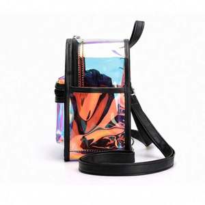 Fashion <b>Mini</b> Women Laser Transparent <b>Backpacks</b> Holographic PVC Jelly <b>Backpack</b> for Girls - Product Image 3