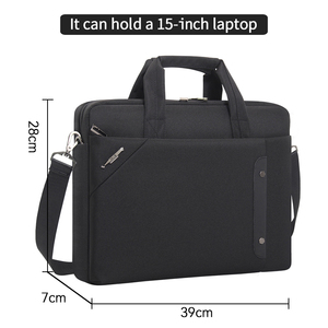 Maletín grande para hombre, fundas para ordenador portátil de 15,6 pulgadas, bolso de trabajo de oficina de negocios, bolso de mensajero, bolsos de hombro, bolsos de lona impermeables - Product Image 2