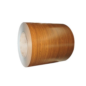 เหล็กม้วนเคลือบสีลายไม้ PPGI PPGL หนา 0.2-0.7 มม. เคลือบ PE HDP PVDF  ลวดลายตามสั่งสำหรับงานผนังและหลังคา - Product Image 3