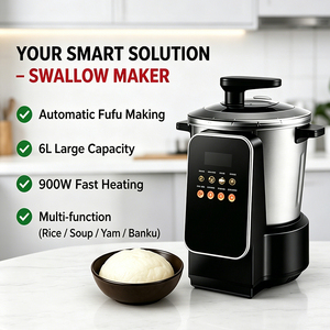 Máquina Eléctrica Automática para <span class=keywords><strong>Fufu</strong></span> <span class=keywords><strong>de</strong></span> 6L, Multiusos, con Calentamiento, Procesador <span class=keywords><strong>de</strong></span> Alimentos para Ghana y África - Product Image 5