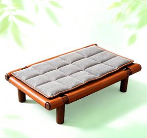 Cama Elevada para Mascotas en Forma de Zueco, con Marco de Madera Sólida, Cuero Impermeable, Cueva para Gatos, Ortopédica y Antideslizante - Product Image 1