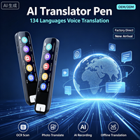 Stylo Traducteur IA 134 Langues Traduction Vocale Scanner OCR Enregistrement Texte et Discours Traduction Photo Couleur Portable