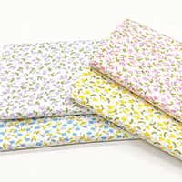 Tissu en mousseline 100% coton biologique imprimé floral respirant double gaze pour chemises, robes, oreillers et vêtements pour bébés et enfants