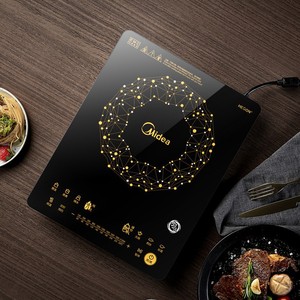 Cocina de Inducción Midea de un Solo Quemador, 2100W, Control Táctil, Panel de Vidrio Negro, Cocina Inteligente para el Hogar - Product Image 1