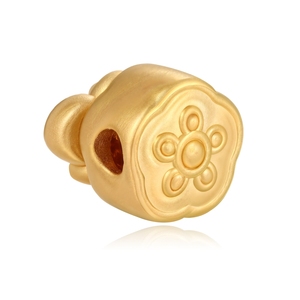 2025 moda 24K oro sólido fortuna mariposa pulsera con cuentas 0,75g oro duro accesorios de joyería de gama alta - Product Image 3