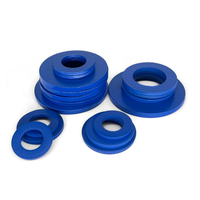 Rondelle plate en acier au carbone revêtue de PTFE, résistante aux produits chimiques et antirouille, pour boulons M6 M8 M10, quincaillerie