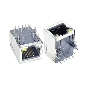 1x1 8P10C DIP RJ45 <strong>Network</strong> Connector LCP Gigabit Shielded LED <strong>Ethernet</strong> Stable Transmission For Home Industrial Use Integrated - Product Image 1