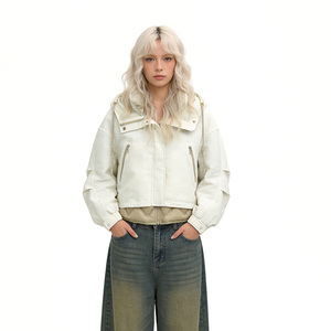 Doudoune courte pour <span class=keywords><strong>femme</strong></span> - 90% duvet de canard blanc, manteau d'hiver chaud, <span class=keywords><strong>parka</strong></span> matelassée élégante à ourlet superposé - Logo personnalisé - Product Image 6